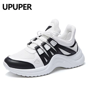 

UPUPER Fashion Sneakers Women Shoes Air Mesh Running Shoes Female Sneaker Lace Up High Leisure Women Vulcanize Shoe