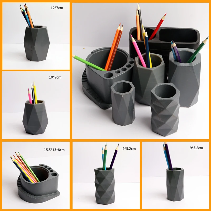 

Silicone Pot mold Concrete flower pot moulds custom design cement pot molds