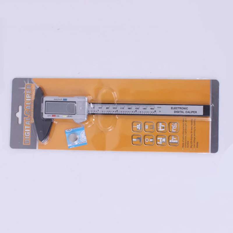 150 мм 6 дюймов 0,1 мм прецизионный ЖК цифровой электронный Верньер манометр микрометр измерительный инструмент