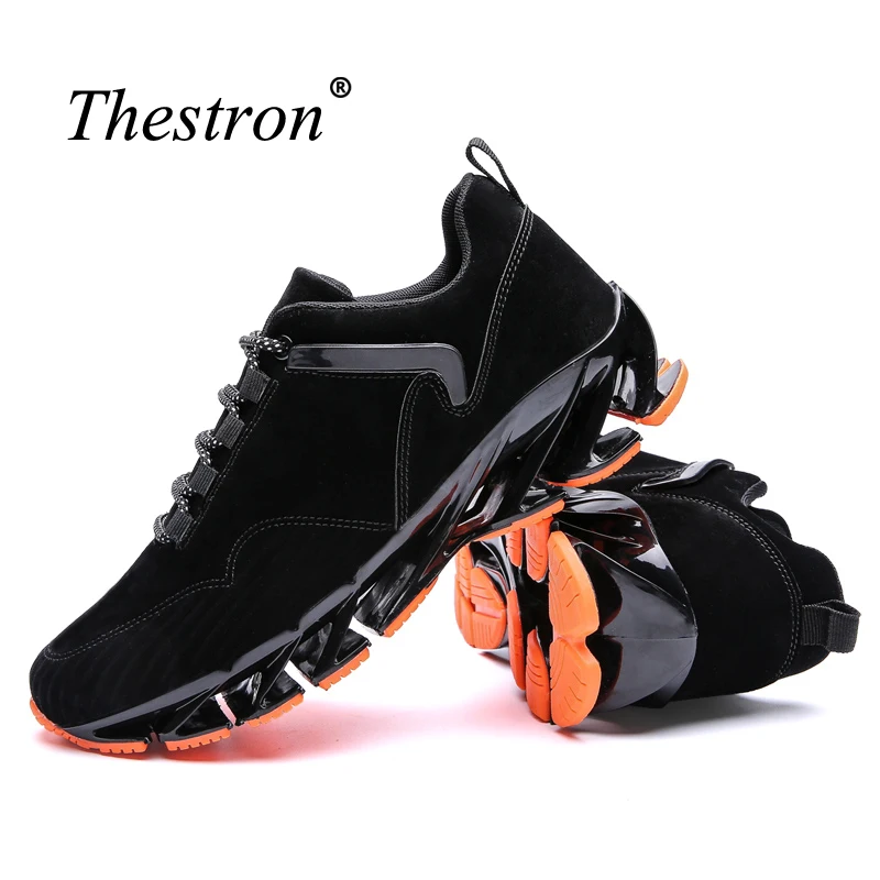 New Cool Man Running Shoes Spring Autumn Gym Trainers Sneakers Black Gray Sneakers China Comfortable Athletic Shoes for Men