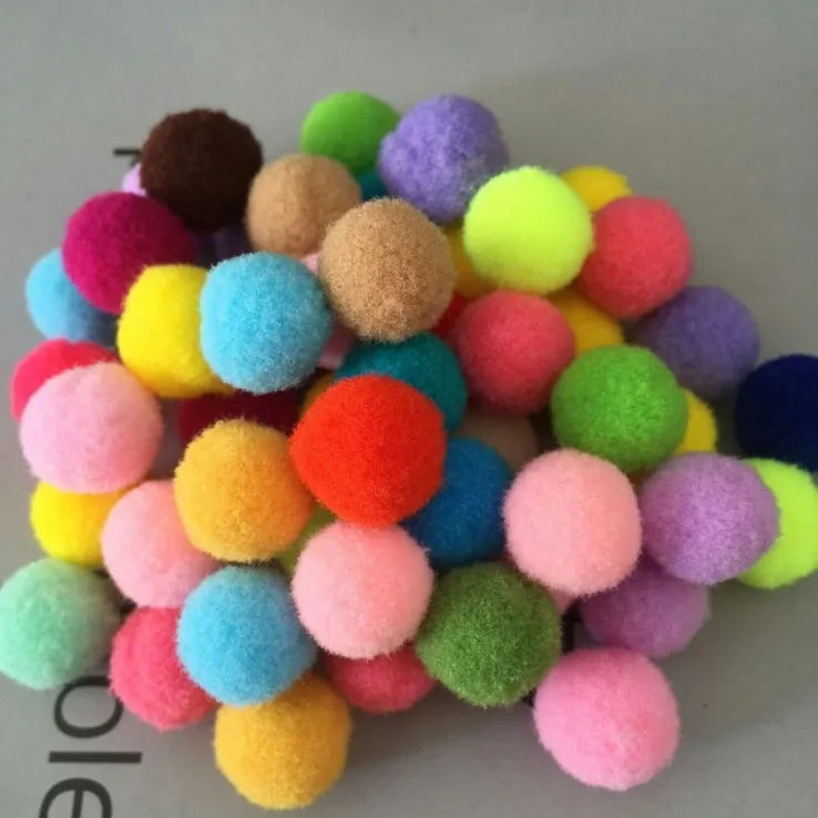 8mm Pompom Balls Fluffy Balls Pom Poms Polyester Craft Ball Home Decor