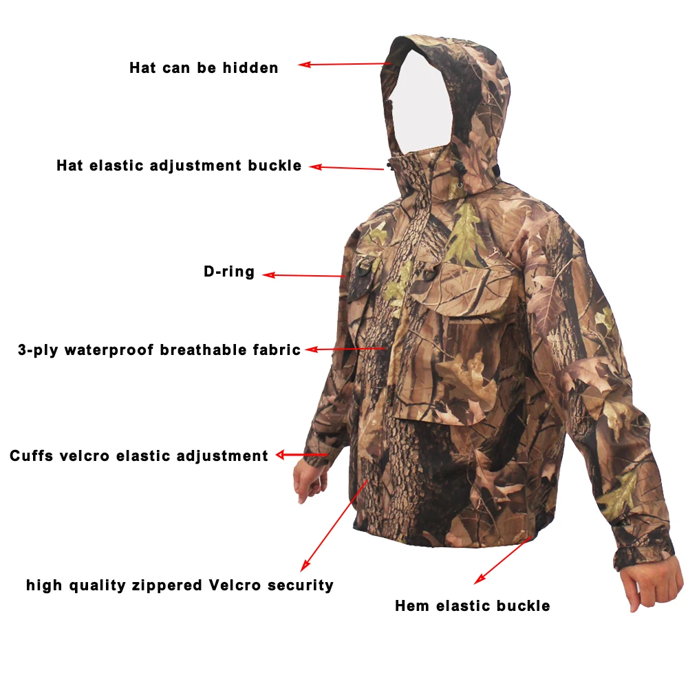 Новая Мужская дышащая болотная куртка для рыбалки, водонепроницаемая куртка для рыбалки, одежда для охоты, рыбалки