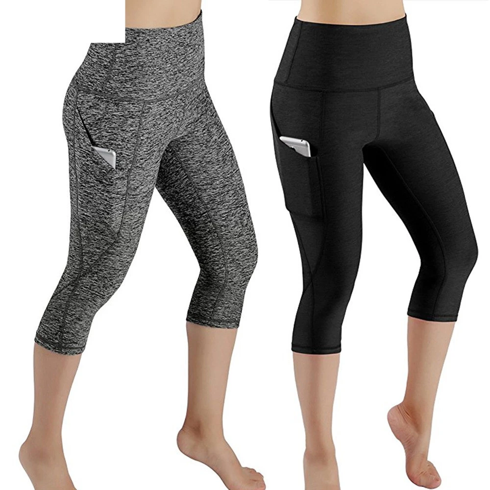 2018  New Women Workout Out Pocket Leggings Fitness Sports Gym Running  Athletic Pants  19JUN14