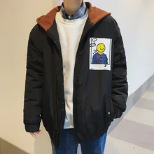 2017 Winter New Men’s Clothes In Warm Snow Jackets Loose Coat Fashion Trend Thickening Hooded Cotton-padded Brand Casual Parka