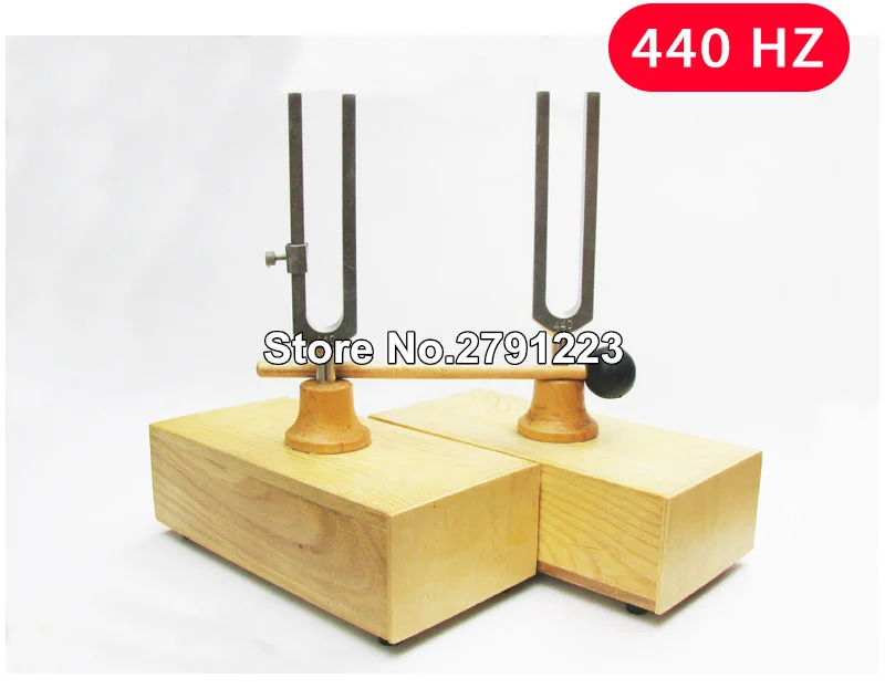

440HZ Resonance Tuning Fork Wooden Speaker Steel Fork Teaching Fork Physical Acoustics Laboratory Instrument Resonance Box