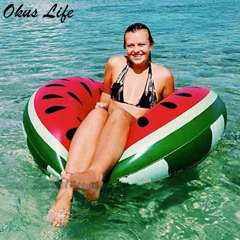 60/70/80/90/120CM Watermelon Inflatable Adult Kids Swimming Ring Inflatable Pool Float Circle Beach Chair Children Swimming Laps 60/70/80/90/120CM Watermelon Inflatable Adult Kids Swimming Ring Inflatable Pool Float Circle Beach Chair Children Swimming Laps
