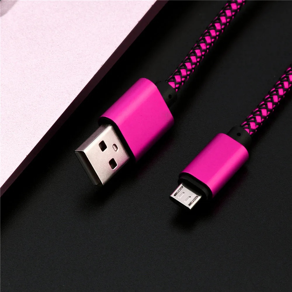 Universal Micro USB Charger Cable Charging Cord Compatible With Android Phone Charge Cables For Samsung For Huawei For Xiaomi