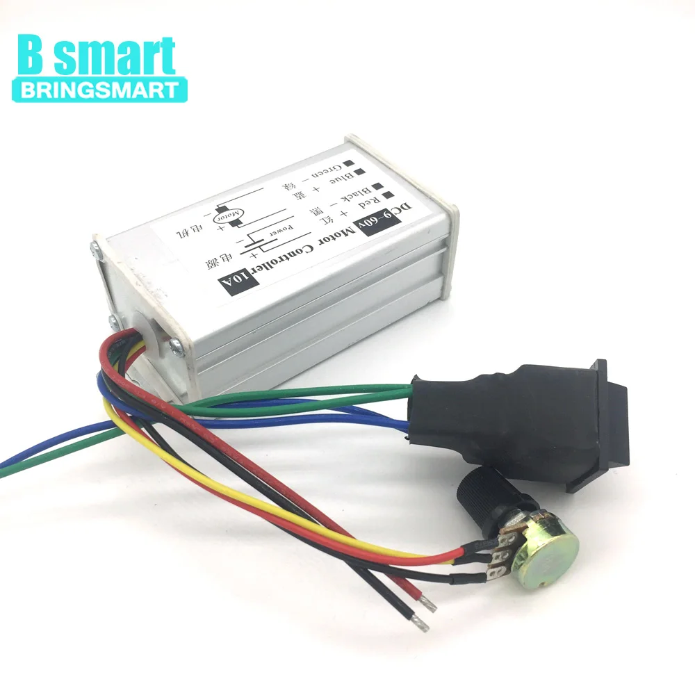 Bringsmart CCM6D DC 9 V-60 V Мотор контроллер 10A Плавная Мотор Скорость контроллер драйвер pwm доска Поддержка реверс