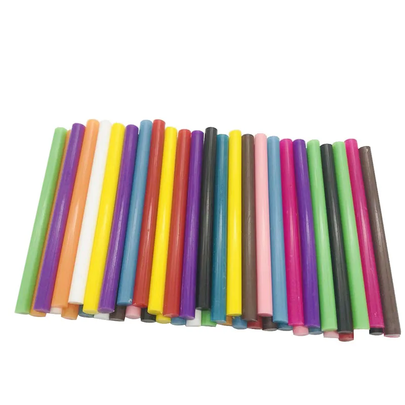 50 Pcs Color Glue Sticks For Small Electric Glue Gun Craft Album Repair DIY  Mix Color Vintage Sealing Wax Colored Glue Stick