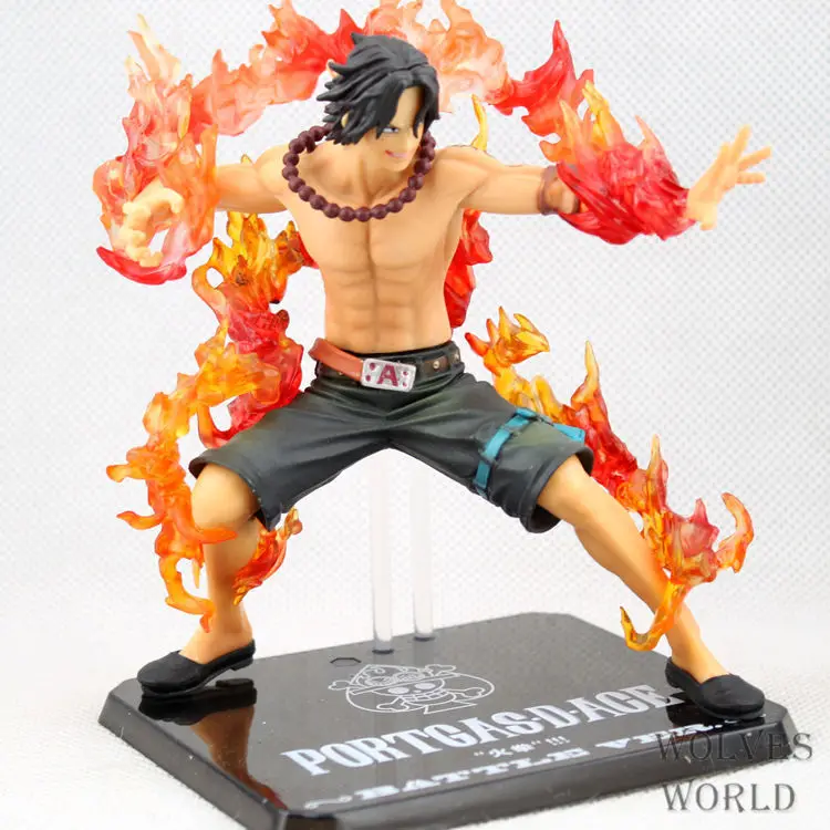 

14cm Anime One Piece Portgas D Ace Battle Ver. Fire Fist Ace PVC Action Figure,One Piece Brinquedos,One Piece Action Figure Toys