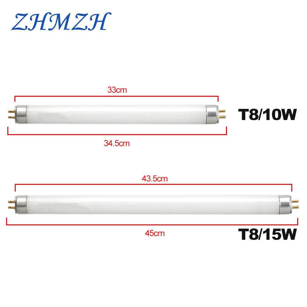 T5 T8 Mosquito Killer Lamp Tube 4W 6W 8W 10W 15W UV Light Tubes Ultraviolet Pest Housefly Fly Bug Insect Trap Blue Light