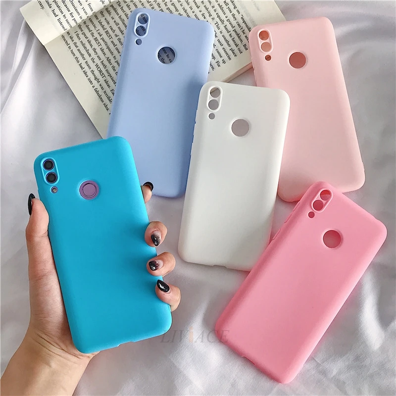 Матовый Силиконовый чехол для телефона huawei honor play 8A pro 8C 8x view 20 v20 8 9 10 lite 7x7s 7a 7c v10