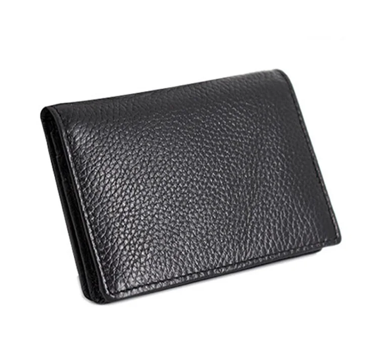 High Quality First Layer Of Cowhide Genuine ID Card Holder Men Credit Card Case Leather Business Card Wallets,JG3169