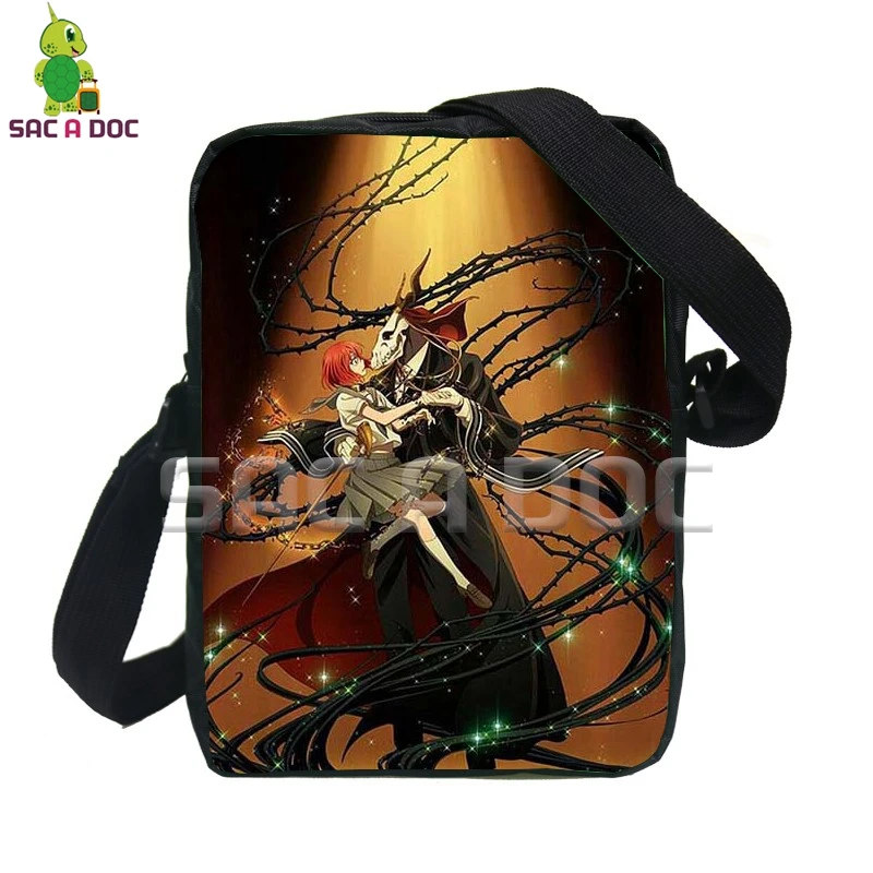 

Anime Mahou Tsukai No Yome Chise Hatori Elias Messenger Bag Women Men Small Handbags Travel Bags Kids School Bags Crossbody Bag