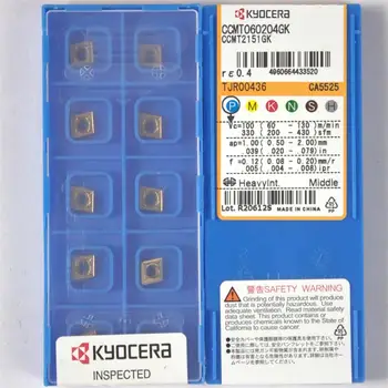 

Kyocera cnc turning tools CCMT060204GK CA5525 10pcs/lot high quality original insert CCMT060204