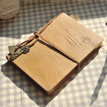 

2020 Rushed Organizador 1 Pcs Retro Diary Notebook Business Leather Straps With Key Notepad Planners Student School Supplies