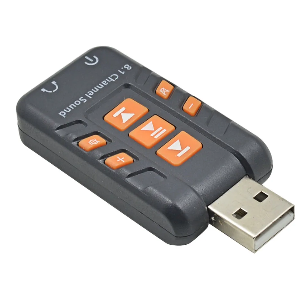 TISHRIC 5HV2 Внешняя USB звуковая карта 8,1 с 3,5 мм аудио интерфейсный адаптер для Mac Win Compter Android Linux