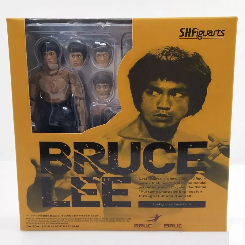 2 Type Bruce Lee Figure Variant SHF S.H.Figuarts With Nunchaku PVC Action Figures In Box (7)