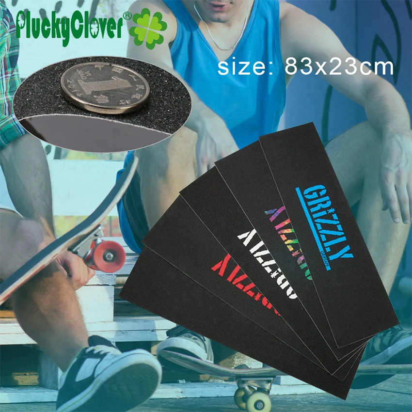 

83x23cm Griptape Sandpaper Skateboard Anti-sliding Longboard Scooter Sandpaper Anti Slip Penny Fish Double Rocker Board Griptape