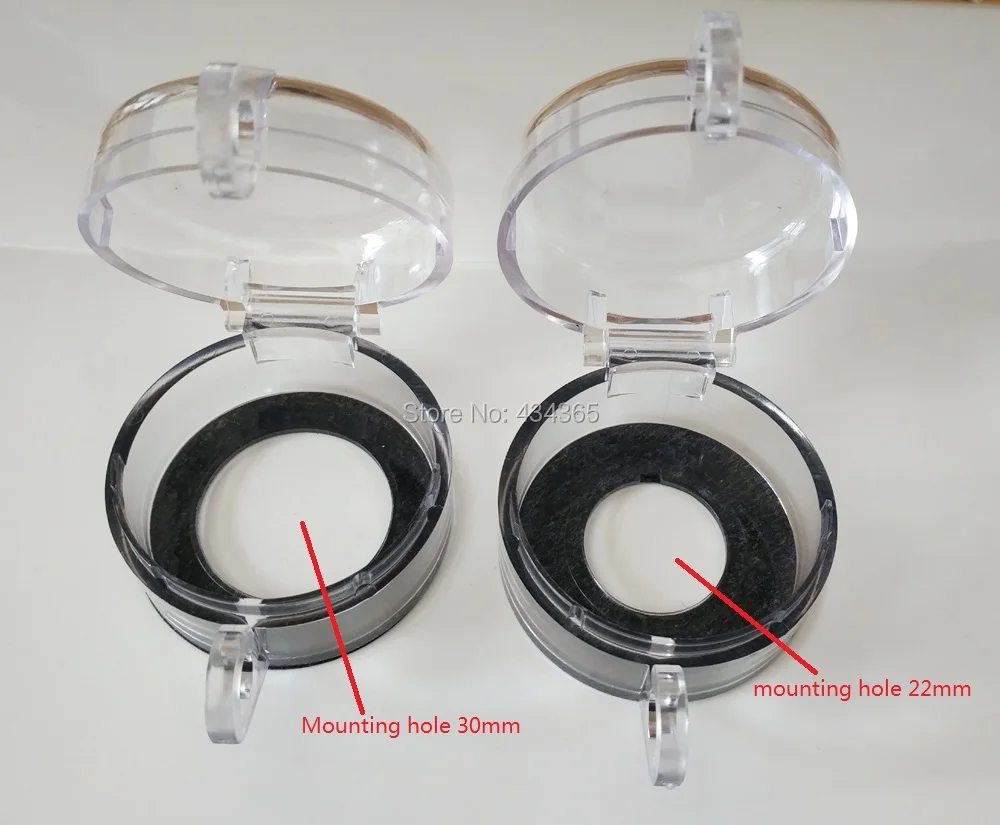 10 piezas 30mm parada de emergencia interruptor de botón de protección