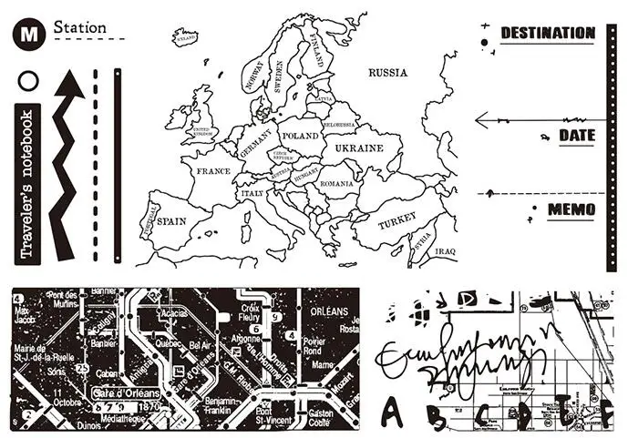 

destination Clear Stamp Or stamp for DIY Scrapbooking/Card Making/Kids Fun Decoration Supplies A2090