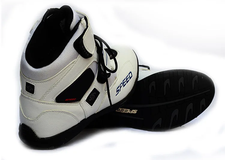 Мотоциклетные кожаные сапоги для верховой езды светильник Botas Мотокросс Botas мото-обувь для катеров мотогонщиков карьера Скорость мотоботы