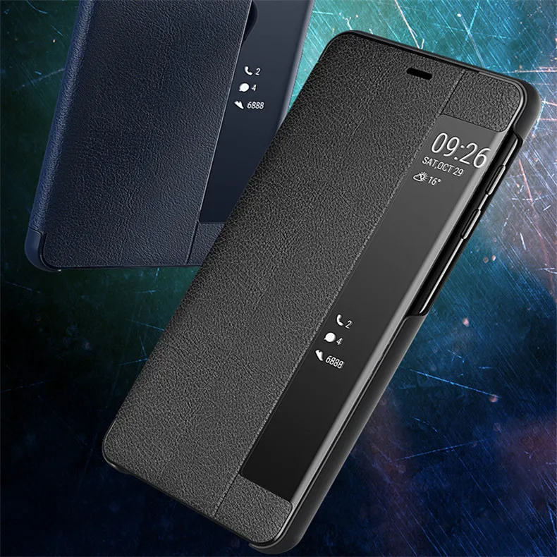 Чехол-книжка для samsung Galaxy A7, прозрачный, умный, с функцией пробуждения, подставка для телефона, чехлы для Galaxy A750F, SM-A750F, чехол