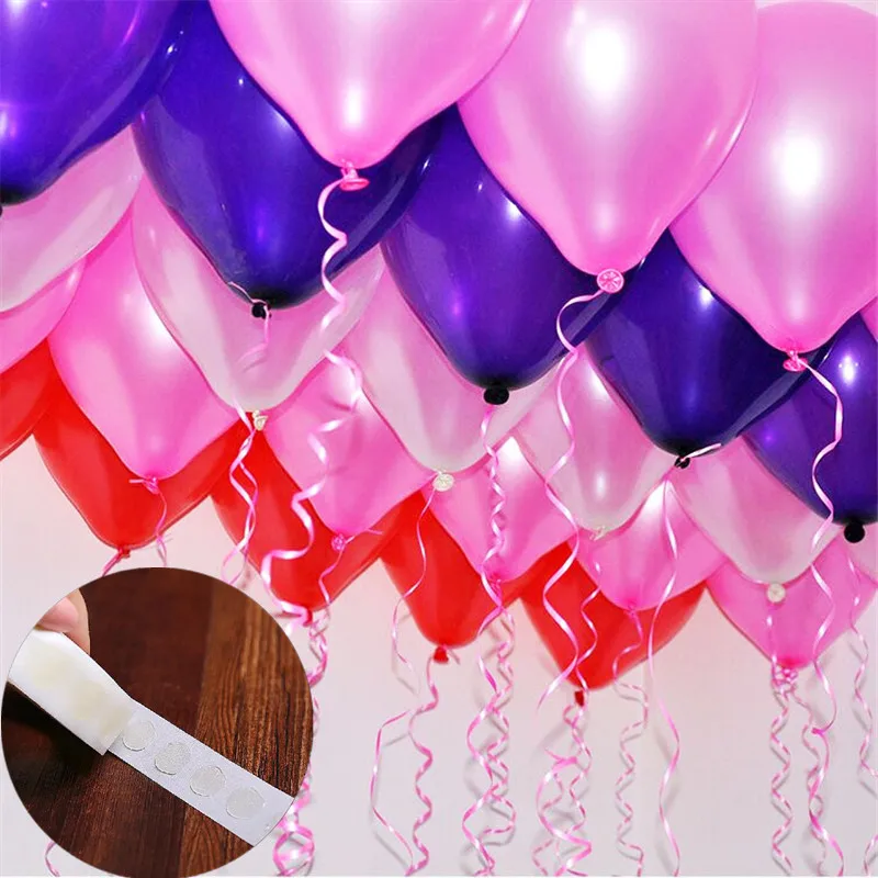 100pcs lot Creative Balloons Glue Point Stickers Balloon Fix Gum font b Accessories b font font