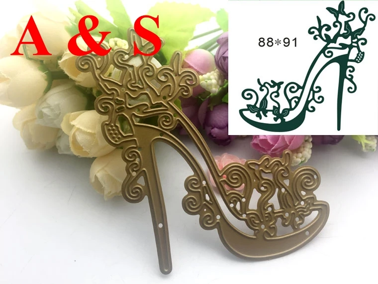  Q33 METAL CUTTING DIES High Heeled Shoes Scrapbook card invitation paper craft party decor embossin - 32830175996