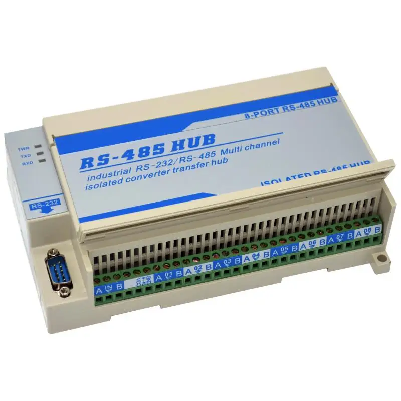 

Lightning protection isolation type two-way 8 Road eight port RS485 hub hub repeater splitter divider