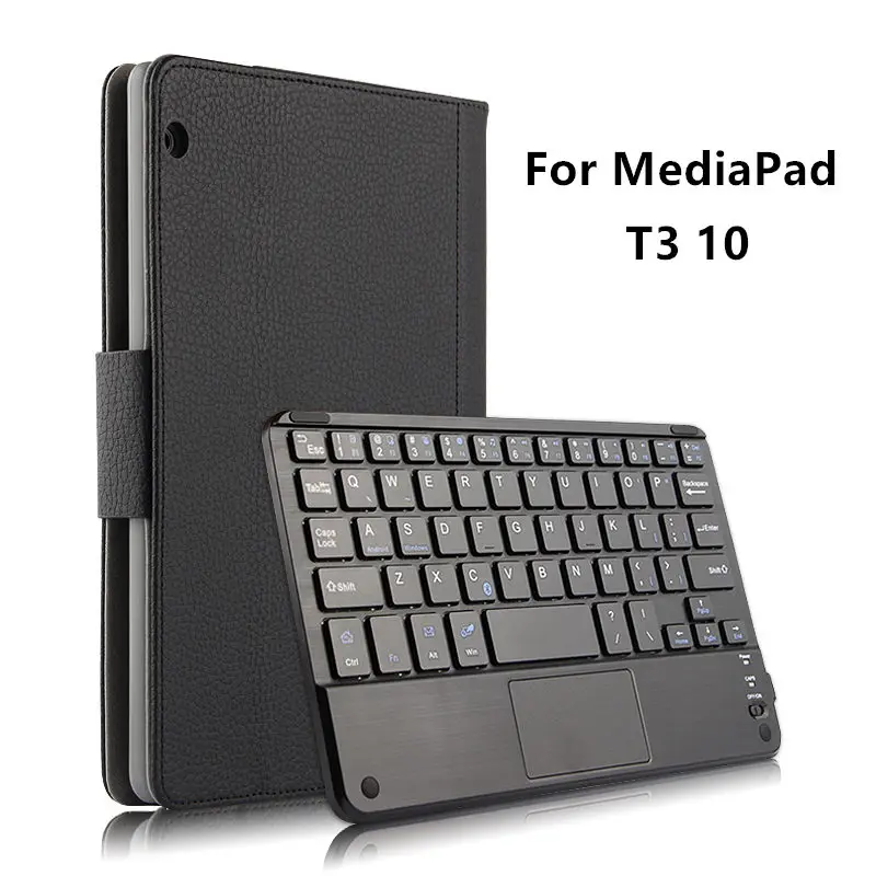 Funda protectora con teclado Bluetooth para MediaPad T3 10, AGS-L09 de cuero PU, AGS-L03, W09, 9,6 pulgadas _ - AliExpress Mobile