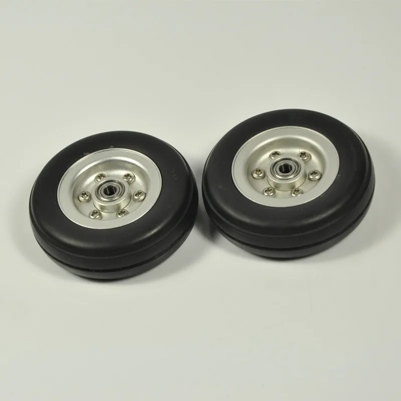 

1pcs Of 2" 2.25" 2.75" 3" 3.75" 4" RC Airplane Rubber Tires Aircraft Wheel With Aluminum Hub For Fixed-wing Plane Model