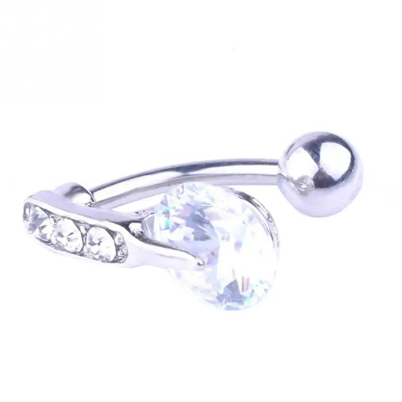 

1 PC Belly Ring Body Piercing Jewelry Rhinestone Lip Ring Earring Stud Ear Bone Nail