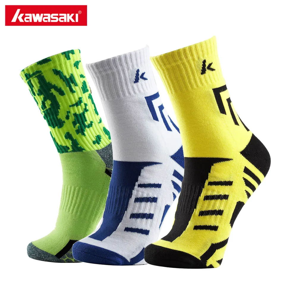 1 Pair Brand Kawasaki Male Men Sport Socks Cotton Soft Breathable