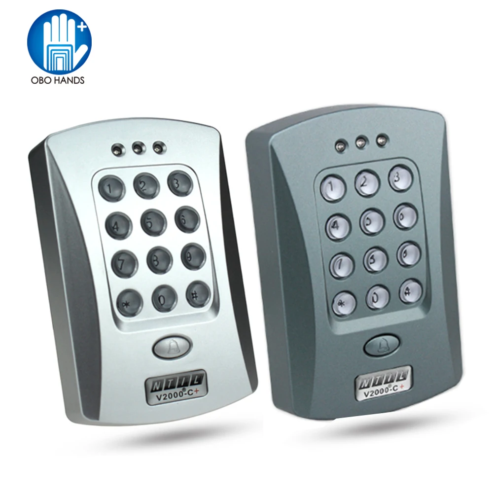 

RFID standalone access control 125KHz EM ID Smart card reader with digital keypad password keyless lock For Apartment 1000 users