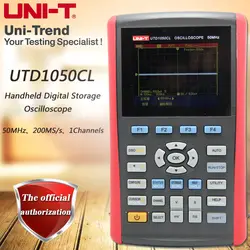 UNI-T UTD1050CL одноканальный Ручной цифровой осциллограф 50 МГц пропускной способности 200 мс/с частота дискретизации