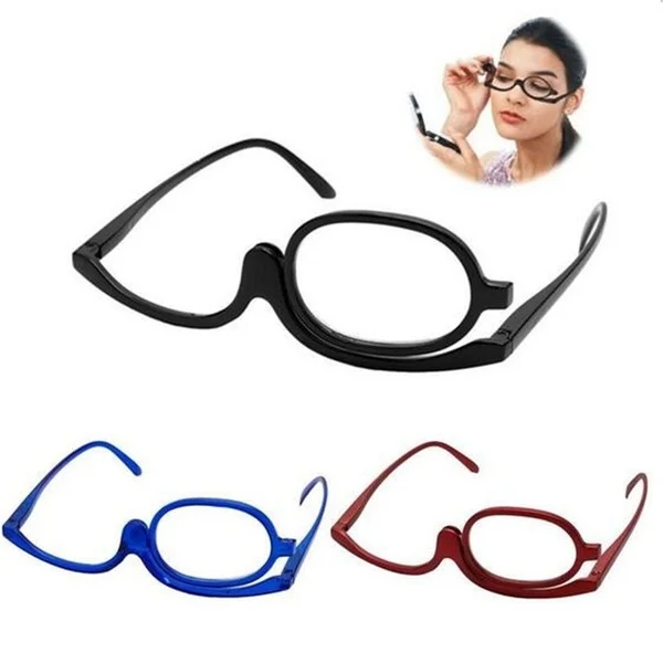 

3 Colors Reading Glass Magnifying Glasses Makeup Folding Eyeglasses Cosmetic General Cosmetic Glasses Makeup Accessories