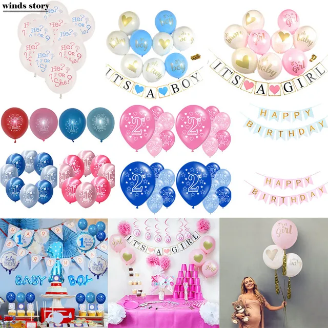 10pc 12inch Latex Balloon Ball Baby Shower Decoration Its A Boy Girl 10pc 12inch Latex Balloon Ball Baby Shower Decoration Its A Boy Girl