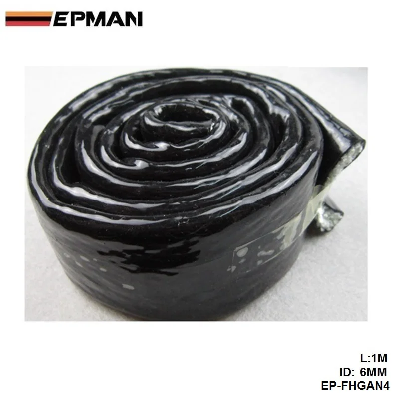 

High Temp Heat 1m 3.3ft Fire Sleeve Braid Flame Heat Shield 1/4X1M ID:6mm Fit AN4 Oil Fuel Line Hose EP-FHGAN4