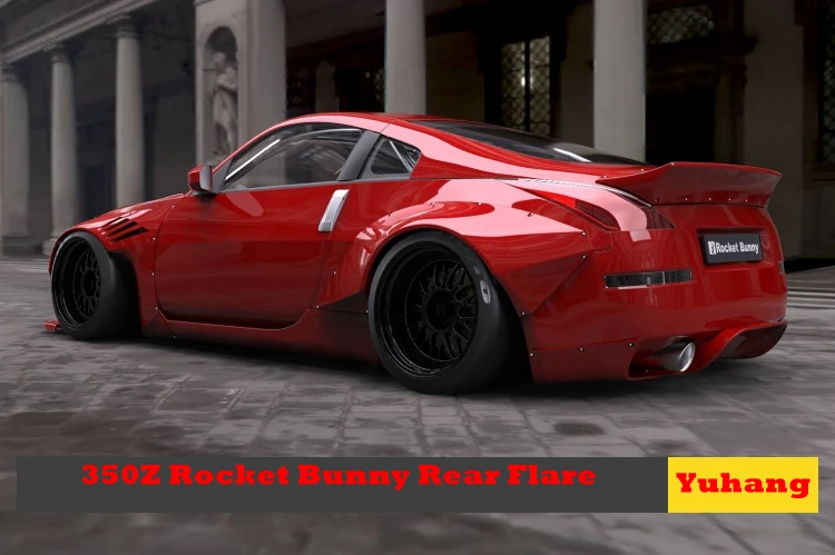 2002 2005 350Z Z33 Rocket Bunny Style FRP заднее крыло|rear fender flares|fender flaresfender flares |