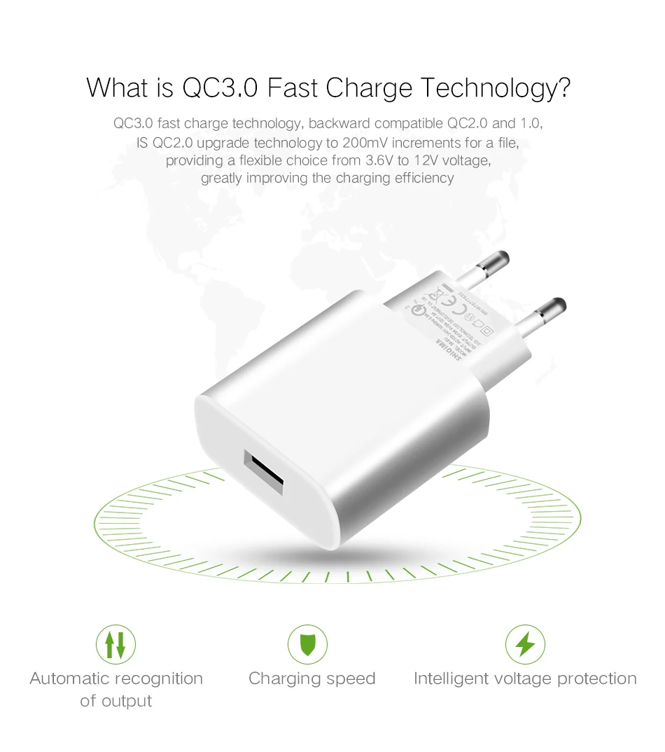 5SHiQiMA Fast Charger Quick Charge Dual QC 3.0 USB Phone Universal wall Travel Charger For Samsung galaxy S9 For Xiaomi Redmi 4x