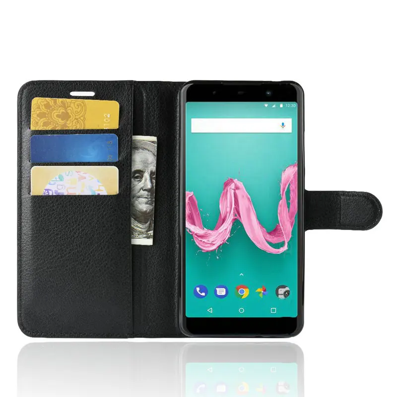 Wiko Lenny 5 4 Plus Lenny5 Чехол кошелек кожаный чехол книжка с откидной крышкой подставкой