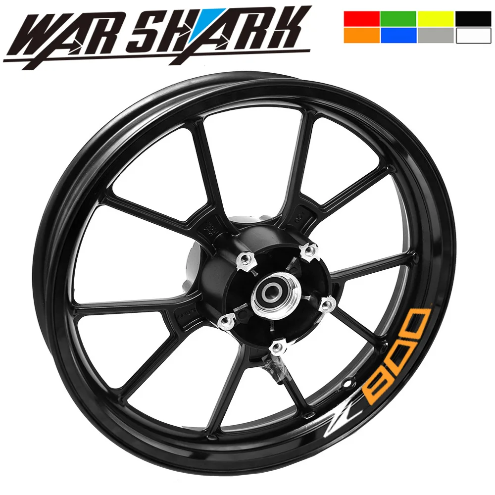 

Hot sell For Z 800 Motorcycle FIT for kawasaki Z800 Thick Edge Outer Rim Sticker Stripe Wheel Decals z800 logo