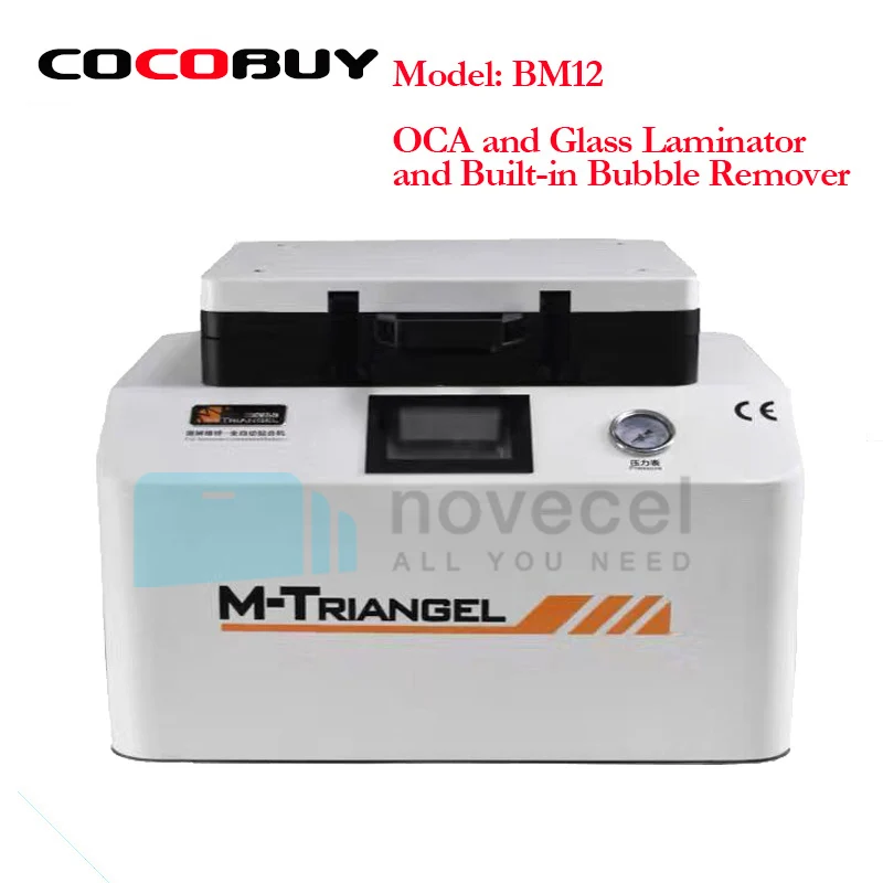 

NOVECEL BM12 LCD Screen Laminating /Bonding Machine built in Rubble Remover and Compressor and Vacuum Pump