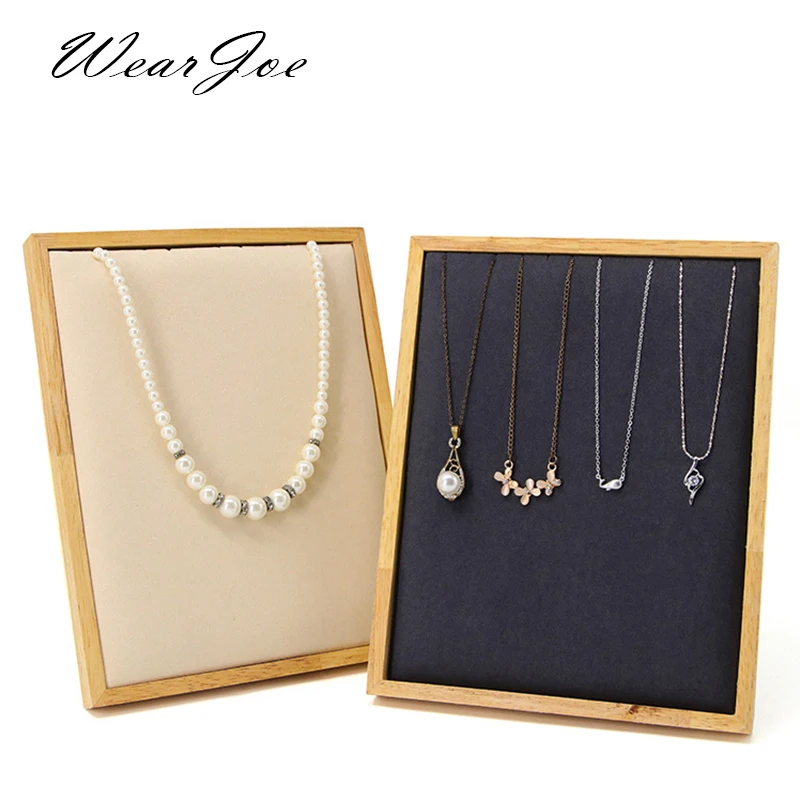

Simple Fashion Wood Practical Necklace Pendant Jewelry Display Shelf Neckform Large Chain Decorate Showcase Rack Organizer Easel