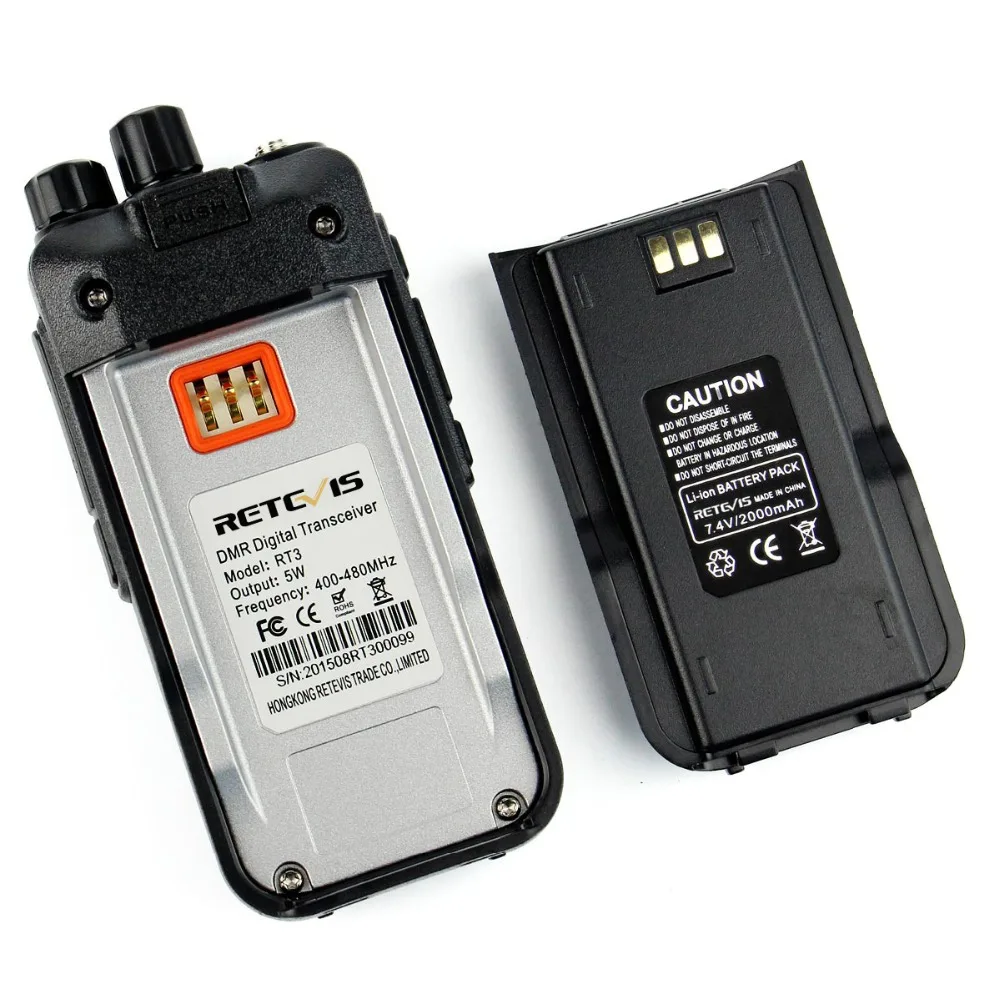 DMR Radio Retevis RT3 цифровая рация VHF (или UHF) 5 Вт (GPS) VOX зашифрованный двухсторонний