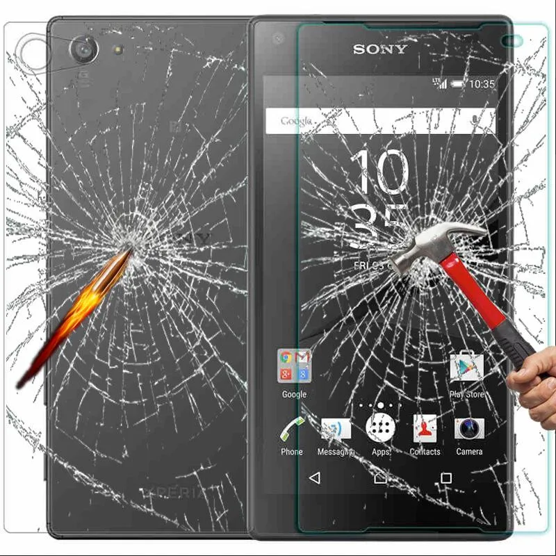 Передняя+ задняя = 2 шт Защитная пленка для экрана для sony Xperia Z L36H Z1 L39H Z2 Z3 Z5 Compact Premium Z4 Z5 M4 M5 закаленное стекло