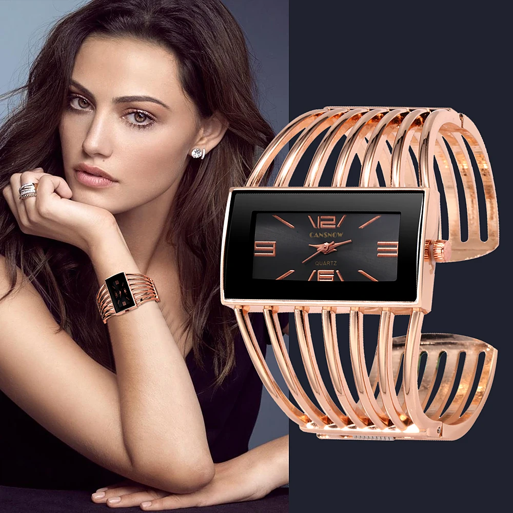 reloj mujer 2019 New Luxury Women's Watches Bangle Bracelet Womens Quartz Wrist watch Rose Gold ladi