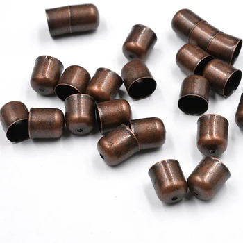 

FLTMRH 30pcs 8mm*7mm Jewelry Finding Filigree Bead End Cap Cone Gold silver color Bronze Nickel Plated No.