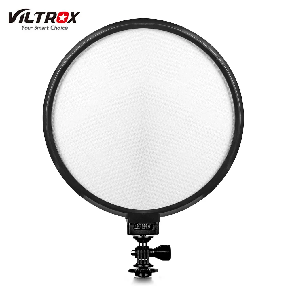 VILTROX VL-500T затемнения 3300-5600 К тонкий круглый кольцо видео светодио дный Би-Цвет для